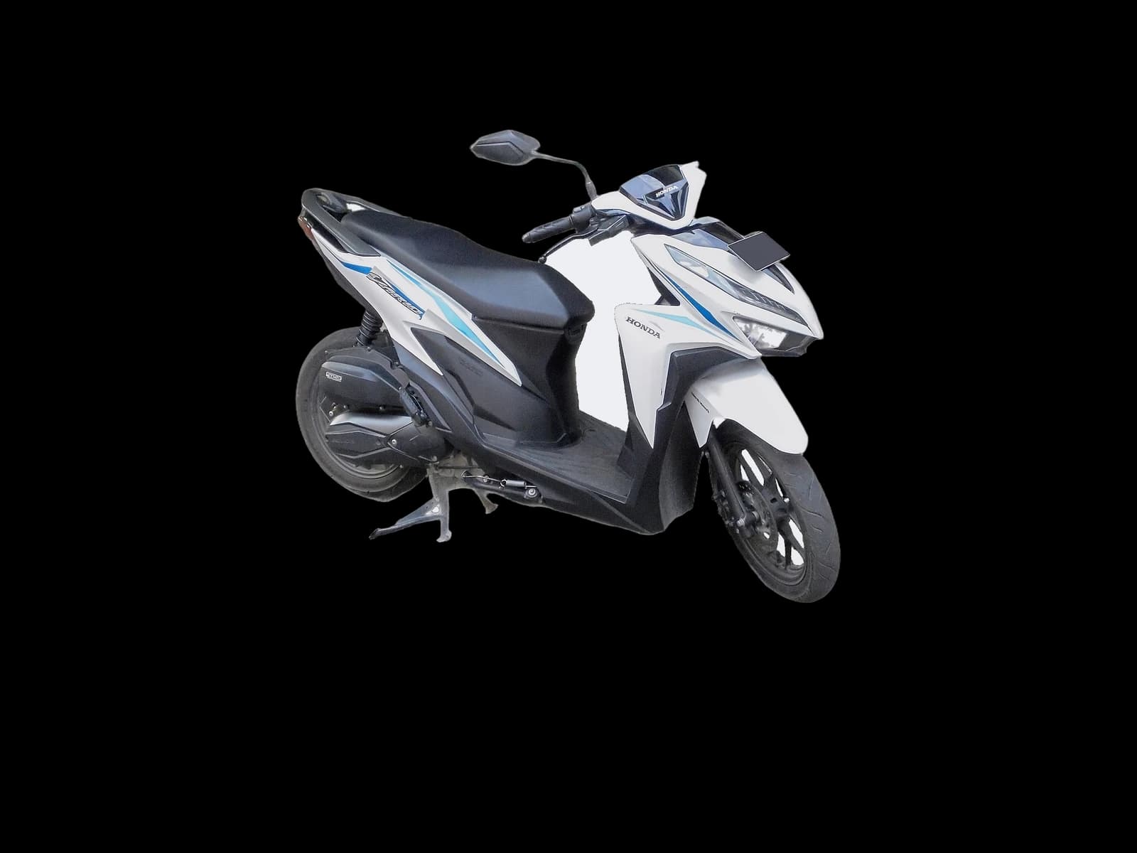 Motorcycle (125cc and below), front corner view