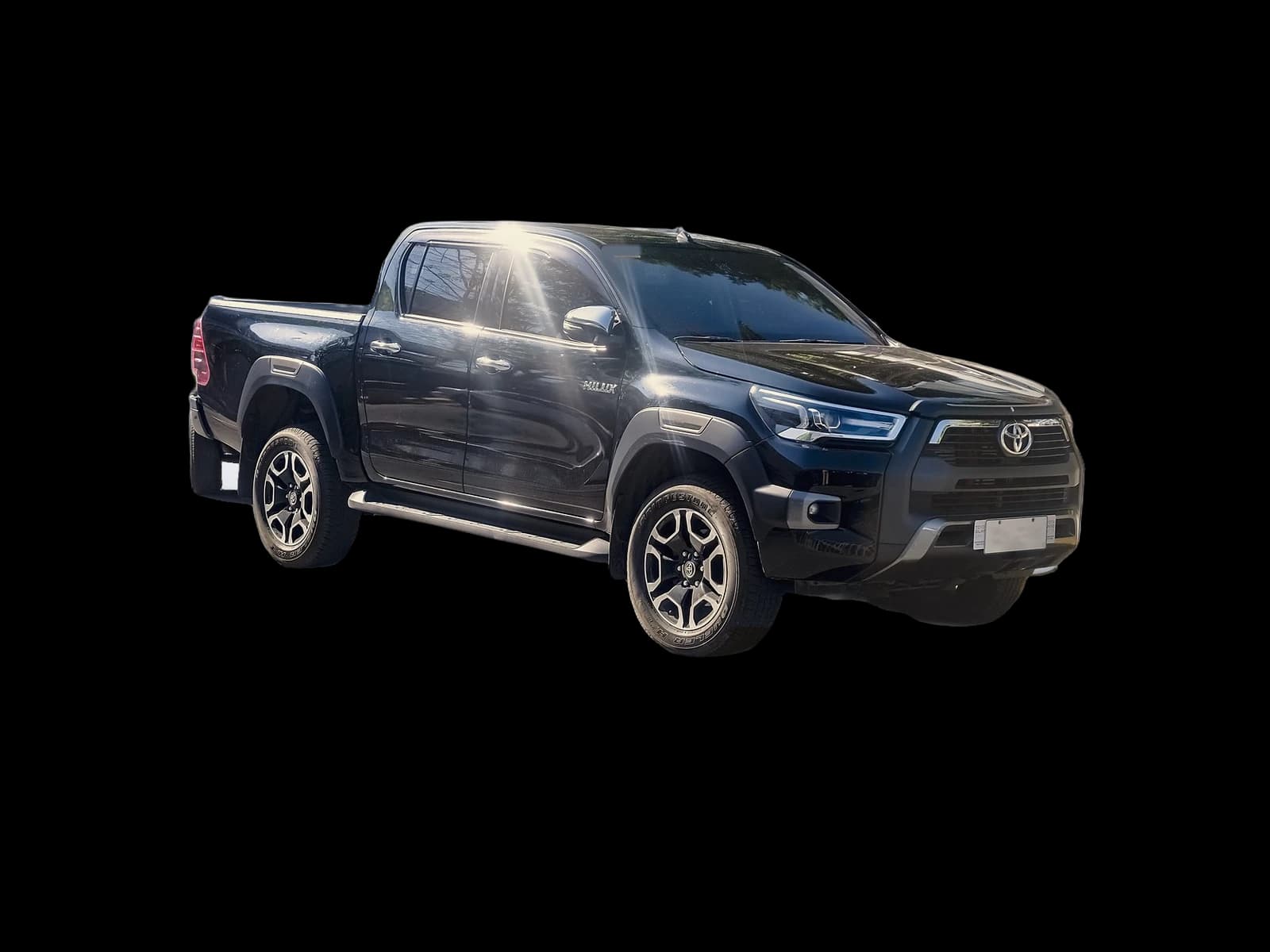 Pick-up truck, front corner view